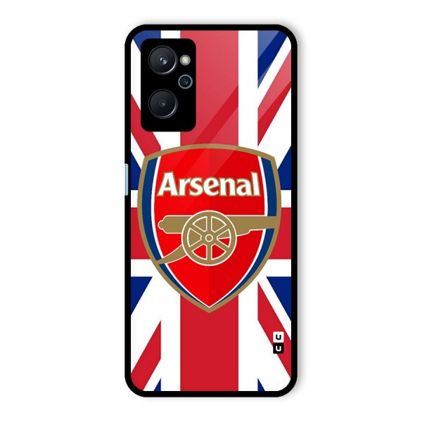 Arsenal Flag Glass Back Case for Realme 9i