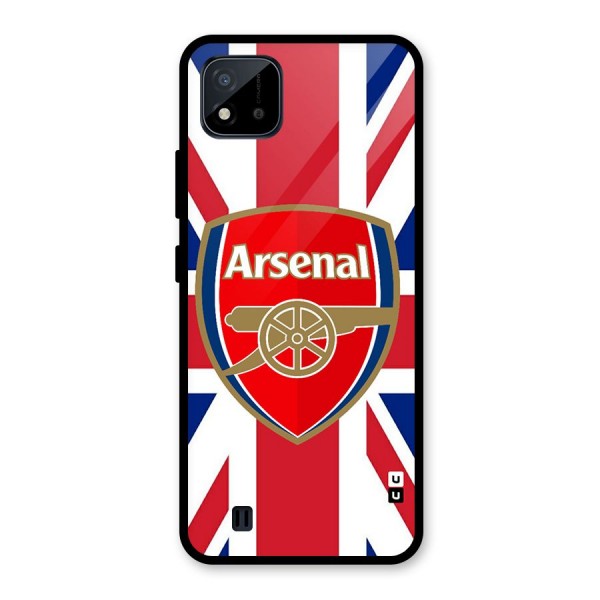 Arsenal Flag Glass Back Case for Realme C11 2021