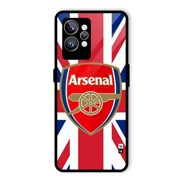 Arsenal Flag Glass Back Case for Realme GT2 Pro