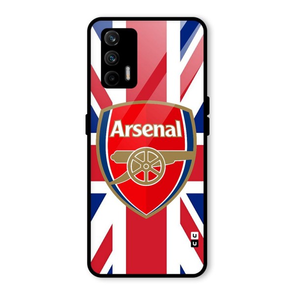 Arsenal Flag Glass Back Case for Realme X7 Max