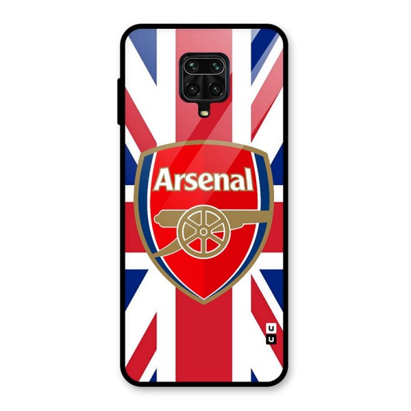 Arsenal Flag Glass Back Case for Redmi Note 10 Lite