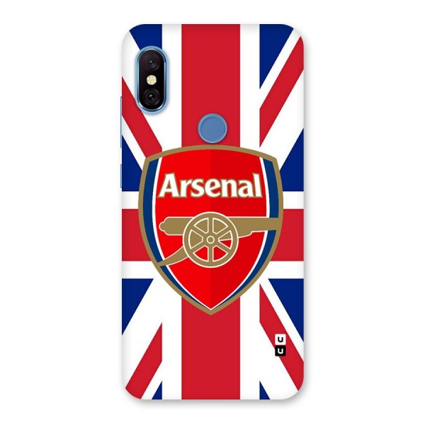 Arsenal Flag Back Case for Redmi Note 6 Pro