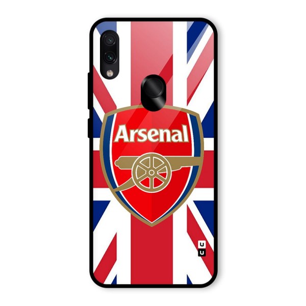 Arsenal Flag Glass Back Case for Redmi Note 7S