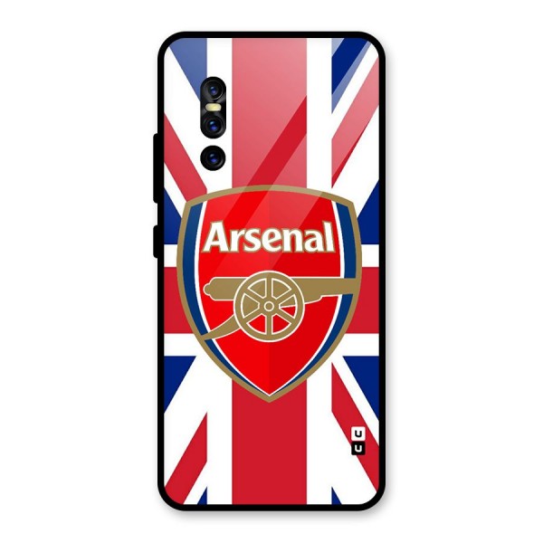 Arsenal Flag Glass Back Case for Vivo V15 Pro