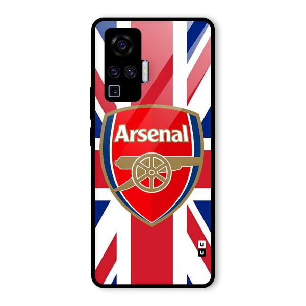 Arsenal Flag Glass Back Case for Vivo X50 Pro