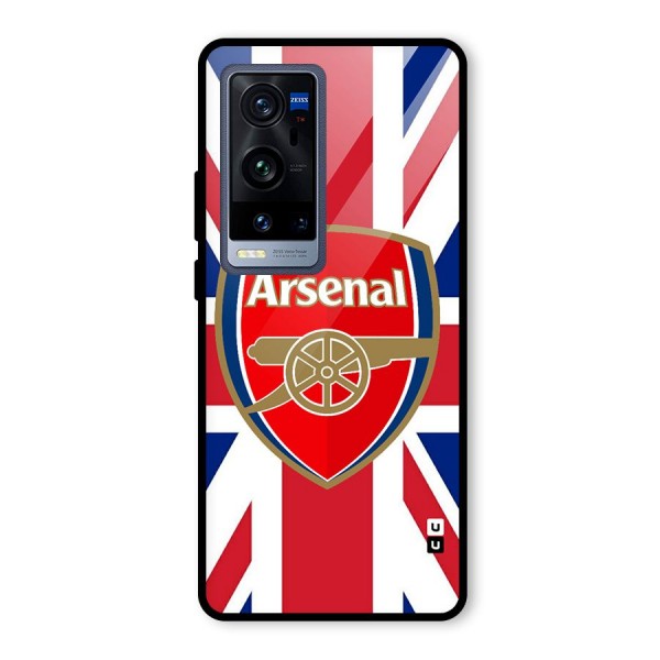 Arsenal Flag Glass Back Case for Vivo X60 Pro Plus