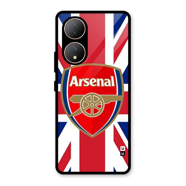 Arsenal Flag Glass Back Case for Vivo Y100A