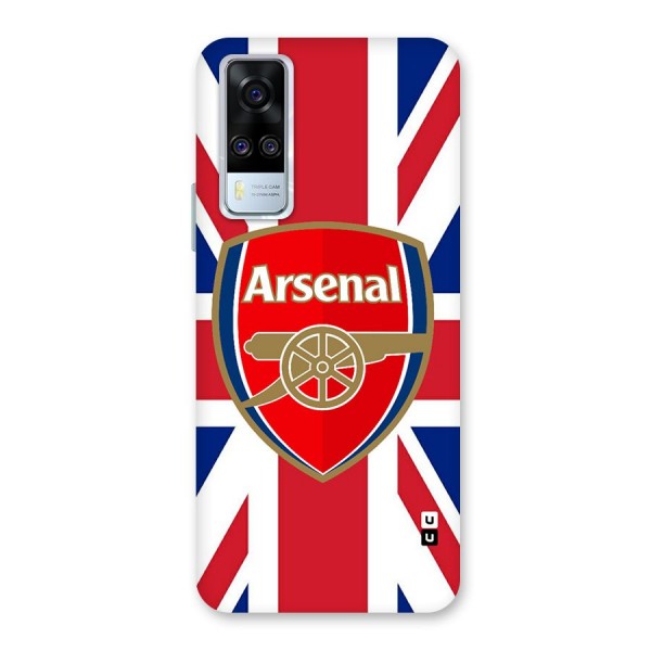 Arsenal Flag Glass Back Case for Vivo Y51