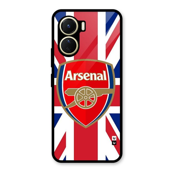 Arsenal Flag Glass Back Case for Vivo Y56