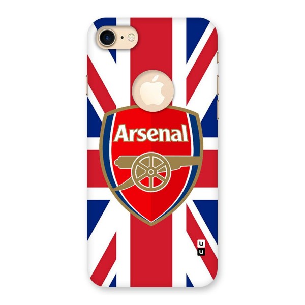 Arsenal Flag Back Case for iPhone 8 Logo Cut