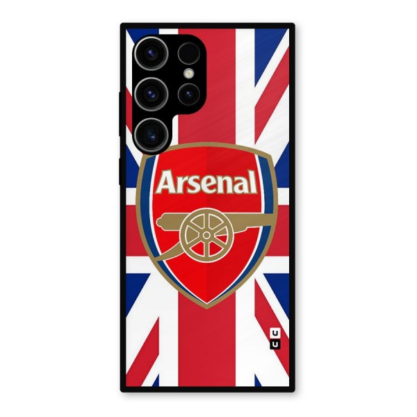 Arsenal Flag Metal Back Case for Galaxy S23 Ultra