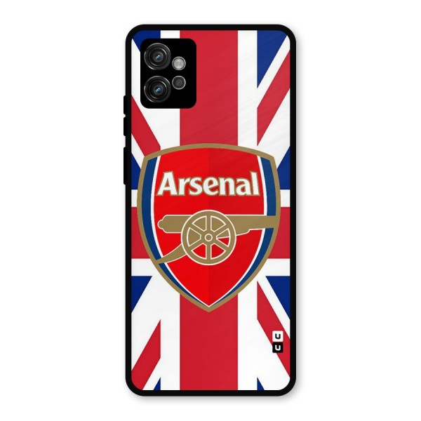 Arsenal Flag Metal Back Case for Moto G32