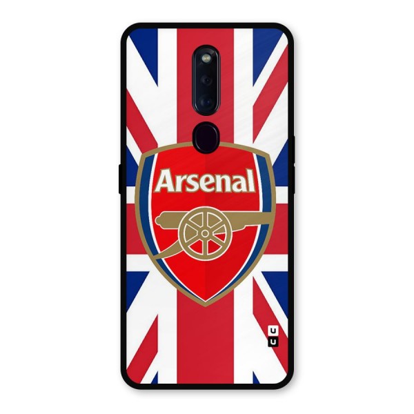 Arsenal Flag Metal Back Case for Oppo F11 Pro