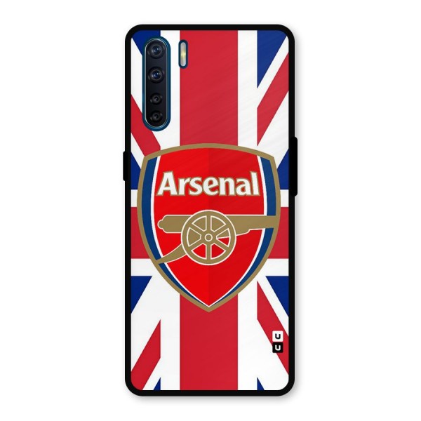 Arsenal Flag Metal Back Case for Oppo F15