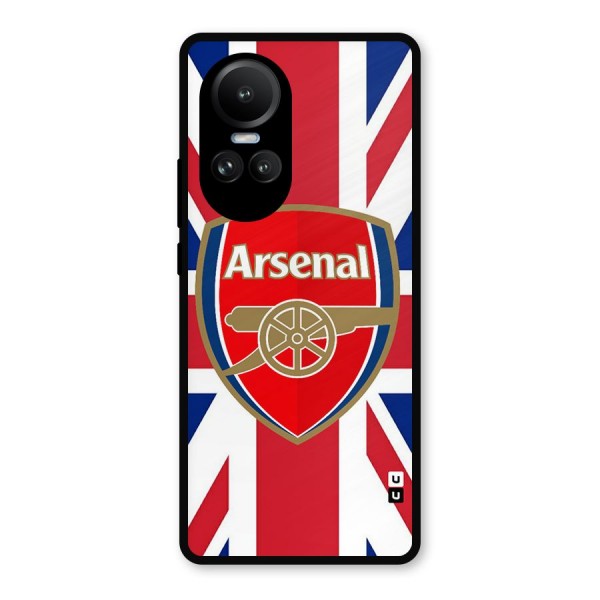 Arsenal Flag Metal Back Case for Oppo Reno10