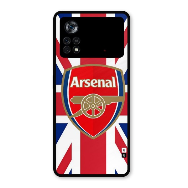 Arsenal Flag Metal Back Case for Poco X4 Pro 5G