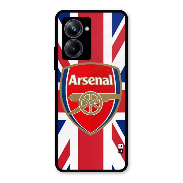 Arsenal Flag Metal Back Case for Realme 10 Pro