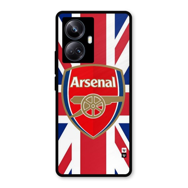 Arsenal Flag Metal Back Case for Realme 10 Pro Plus