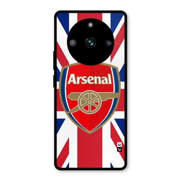Arsenal Flag Metal Back Case for Realme 11 Pro