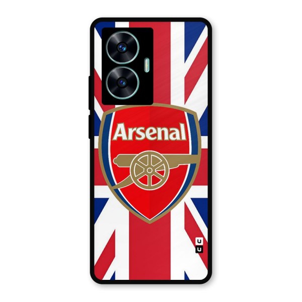 Arsenal Flag Metal Back Case for Realme C55