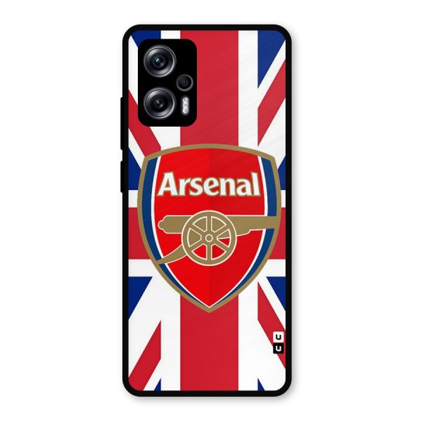 Arsenal Flag Metal Back Case for Redmi K50i