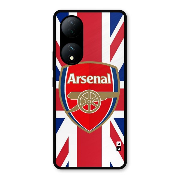 Arsenal Flag Metal Back Case for Vivo T2