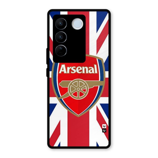 Arsenal Flag Metal Back Case for Vivo V27