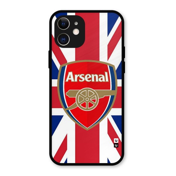 Arsenal Flag Metal Back Case for iPhone 12