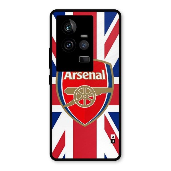 Arsenal Flag Metal Back Case for iQOO 11 5G