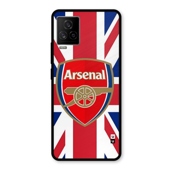 Arsenal Flag Metal Back Case for iQOO 7 Legend 5G