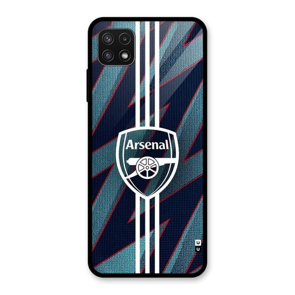 Arsenal Football Club Glass Back Case for Galaxy A22 5G