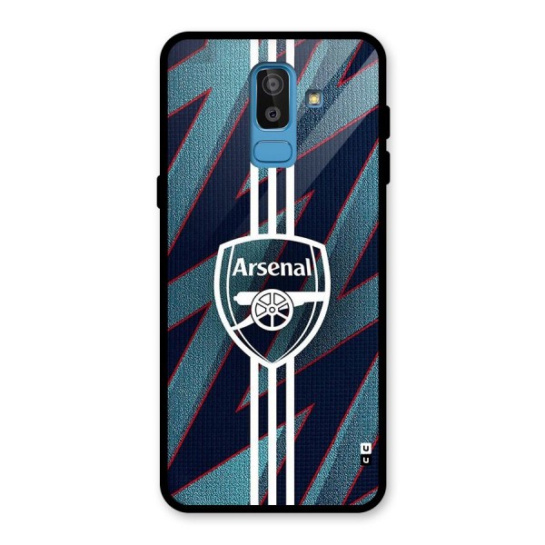 Arsenal Football Club Glass Back Case for Galaxy J8