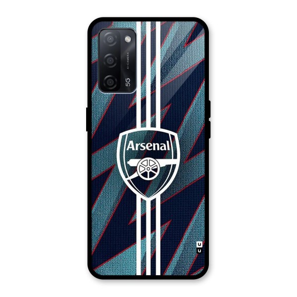 Arsenal Football Club Glass Back Case for Oppo A53s 5G