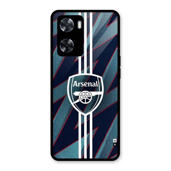 Arsenal Football Club Glass Back Case for Oppo A57 2022