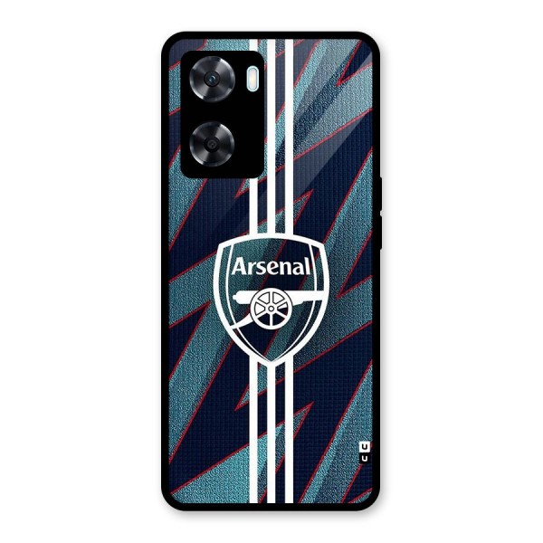 Arsenal Football Club Glass Back Case for Oppo A77s