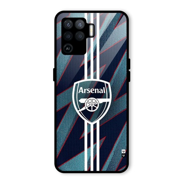 Arsenal Football Club Glass Back Case for Oppo F19 Pro