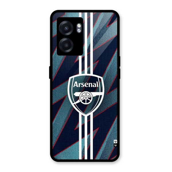 Arsenal Football Club Glass Back Case for Oppo K10 (5G)