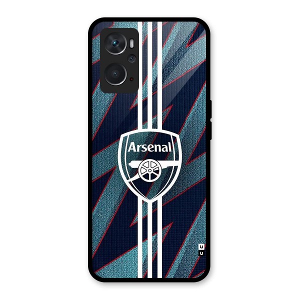 Arsenal Football Club Glass Back Case for Oppo K10 4G