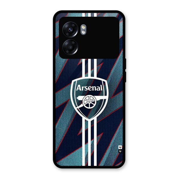 Arsenal Football Club Glass Back Case for Oppo K10 5G