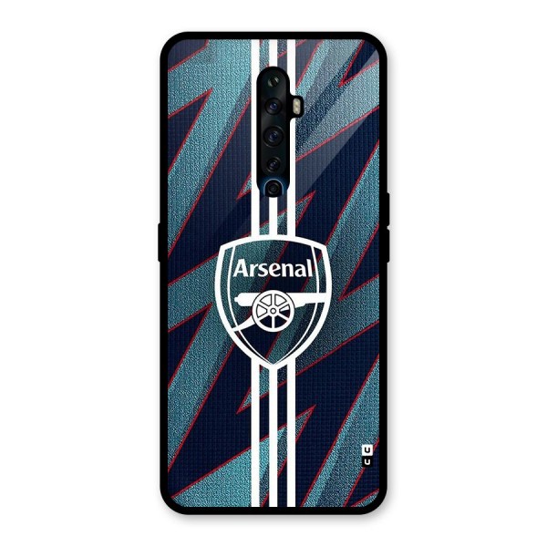 Arsenal Football Club Glass Back Case for Oppo Reno2 F