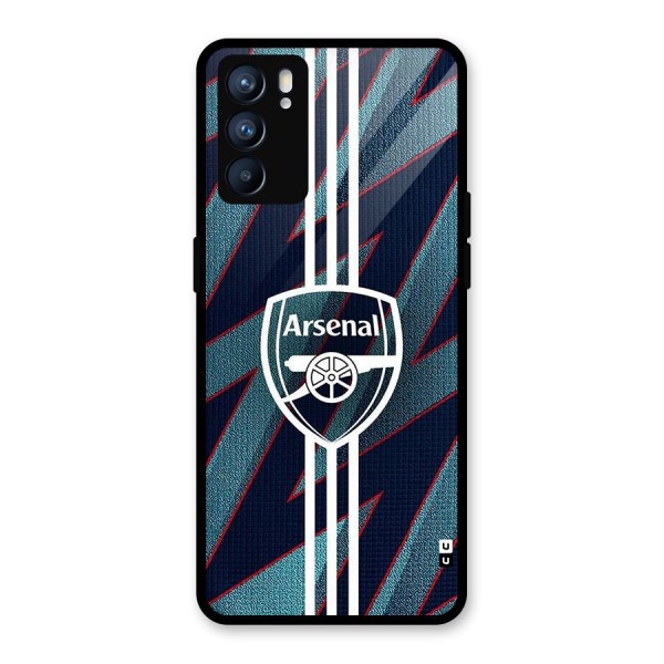 Arsenal Football Club Glass Back Case for Oppo Reno6 5G