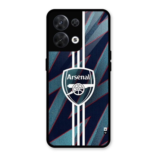 Arsenal Football Club Glass Back Case for Oppo Reno8 5G