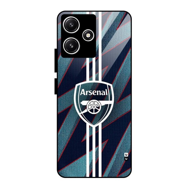 Arsenal Football Club Glass Back Case for Poco M6 Pro