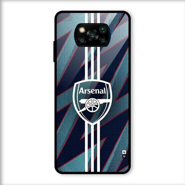 Arsenal Football Club Glass Back Case for Poco X3