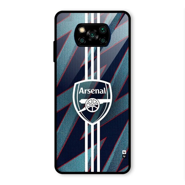 Arsenal Football Club Glass Back Case for Poco X3 Pro