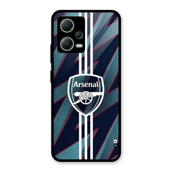 Arsenal Football Club Glass Back Case for Poco X5