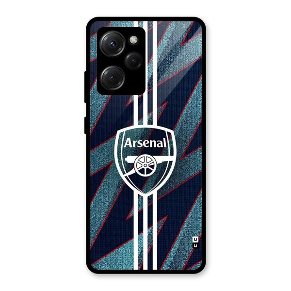 Arsenal Football Club Glass Back Case for Poco X5 Pro