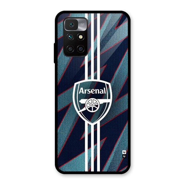 Arsenal Football Club Glass Back Case for Redmi 10 Prime