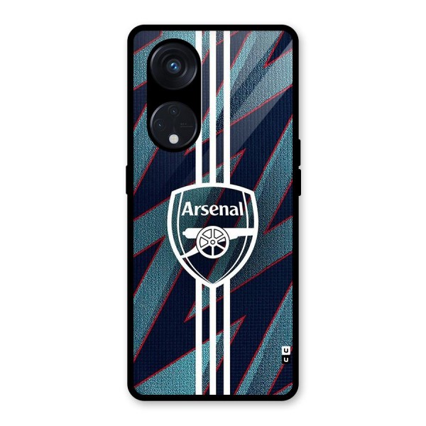 Arsenal Football Club Glass Back Case for Reno8 T 5G