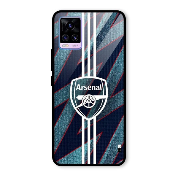 Arsenal Football Club Glass Back Case for Vivo V20 Pro